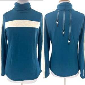 Alp N Rock ski turtleneck sz M blue cream